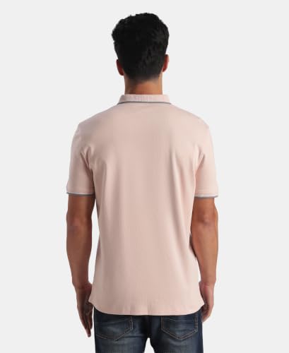 Image of Jockey 3911 Men Super Combed Cotton Rich Solid Half Sleeve Polo T-Shirt (Prints May Vary)