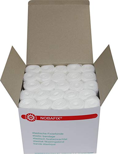 Nobafix Mullbinden 50 Stück Fixierbinden von Nobamed (6 cm x 4 m)
