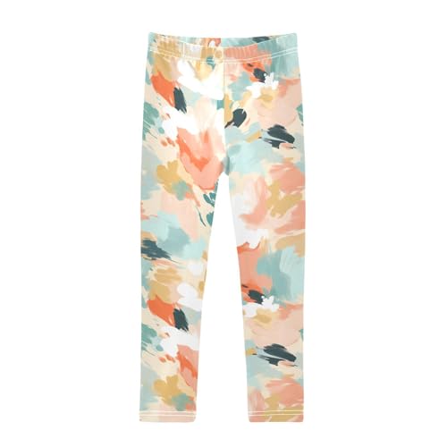 Girls' Leggings Flowers Floral Color Kids Yoga Tights Pants 1 Pack 20851631