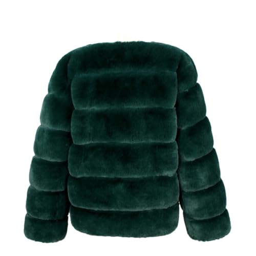 Women's Faux Fur Coat Warm Winter Women's Short Faux Jacket Women's Coat2