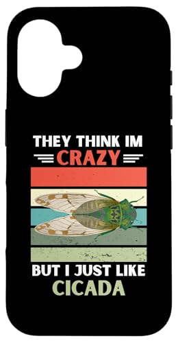 ���B���e�[�W They Think Im Crazy But I Just Like Cicada Lover �X�}�z�P�[�X iPhone 16 �p