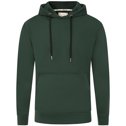 Blu Apparel Men's Overhead Hoodie Hoodies for Men Activewear Midweight Hooded Sweatshirt (UK, Alpha, XL, Regular, Regular, Green)