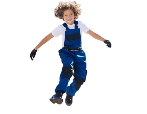 Kinder Arbeitshose Latzhose Engelbert Strauss Marine schwarz Gr. 98/104