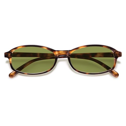 Image of VANLINKER Retro Polarized Rectangle Sunglasses Womens Trendy 90s Small Square Sunnies Vintage Narrow Thin Frame VL9855