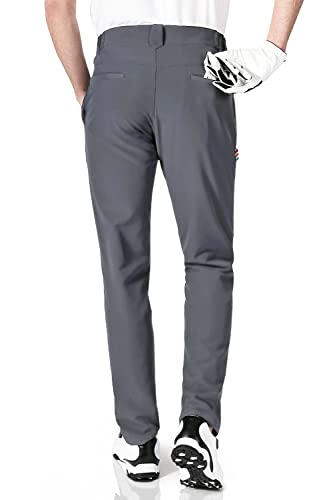 Miniatura 3 de Aoli Ray Hombre Golf Pantalones Impermeables Ligeros Deporte Pants Gris Xxl