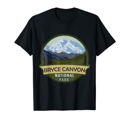 Vintage Retro Bryce Canyon National Park Mountain Senderismo Camiseta