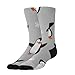 UTRSIFB Girl's Leisure Sports Socks, All Season Stockings, Soft Fashion Breathable Dress Decor Boots Socks Cute Penguin Grey