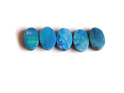 Australian Doublet Fire Opal 5 Pieces Lot