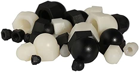 Dome Cap Nuts,Acorn Thread Hex Cap, 304 Stainless Steel Black Brass Nylon Black White Acorn Nut Hex Head Cap Metric Nut Cover Acorn Dome Nut M3 M4 M5 M6 M8 M10 M12-M5 (30pcs),Brass ( Color : Black Ste