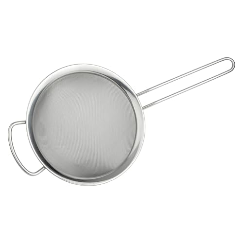 Grunwerg ST-3007 feinmaschig, mit poliertem Rand und Griff, Silber, 7-Inch, 18cm Durchmesser – Ansicht 2