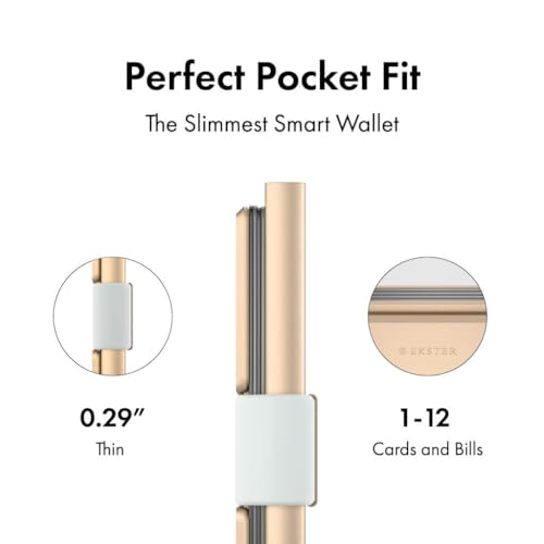 Ekster: Aluminum Cardholder - 0.2-inch Slim Minimalist Wallet with Expandable Backplate - RFID Blocking Layer for Data Protection - Durable Space-Grade 6061-T6 Aluminum - 1-15 Card Storage Capacity