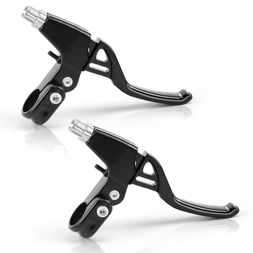 Hmseng 1 Pair Bike Brake Lever, Universal Aluminum Alloy Bicycle Brake Handle, V-Brake...