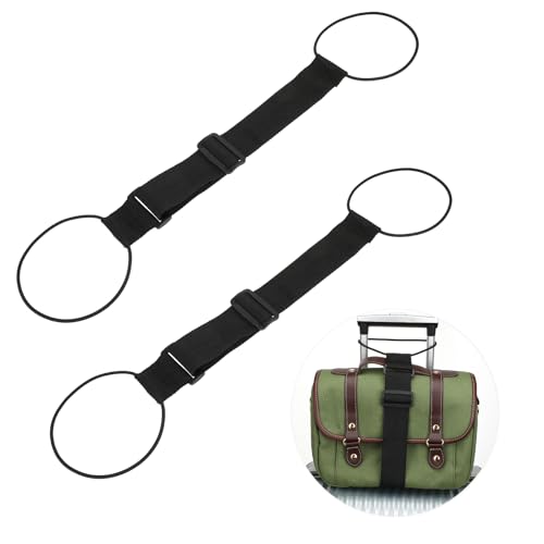 2 Pack Luggage Straps Bungees
