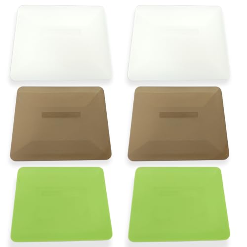 Image of Window Tint Tools 6Pcs Window Tint Squeegee Plastic Hard Card Squeegee Window Tint Kit for Window Tinting Application