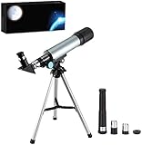 Configuración perfecta: Apertura de 50 mm, longitud focal de 360 ​​mm, H6 mm, H20 mm 2 oculares intercambiables diferentes, oculares de diferente aumento que pueden liberarlo con objetos observados a diferentes distancias y tamaños