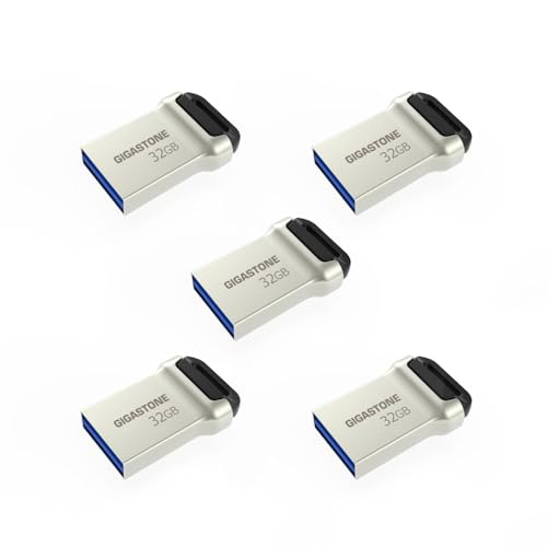 Image of GIGASTONE 32GB 5-PacjNano USB 3.2 Flash Drive, Ultra Compact Metal Design, Up to 120MB /s