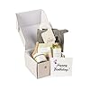 Happy Birthday Spa Gift Box, Natural Self Care Package for Women, Including 6 pc: Soap, Foot Salt, Lavender Body Oil…