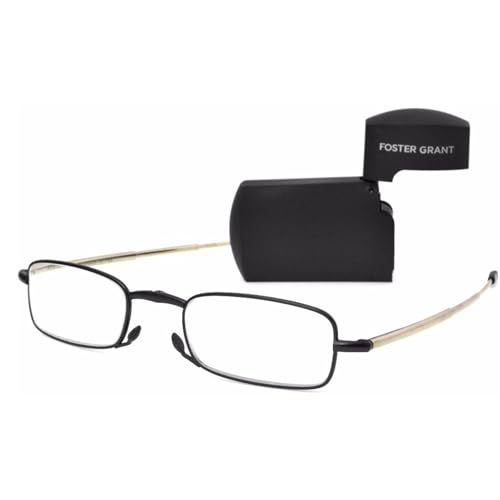 FOSTER GRANT MicroVision Optical Compact Folding Reading Glasses Gideon +2.75 strength