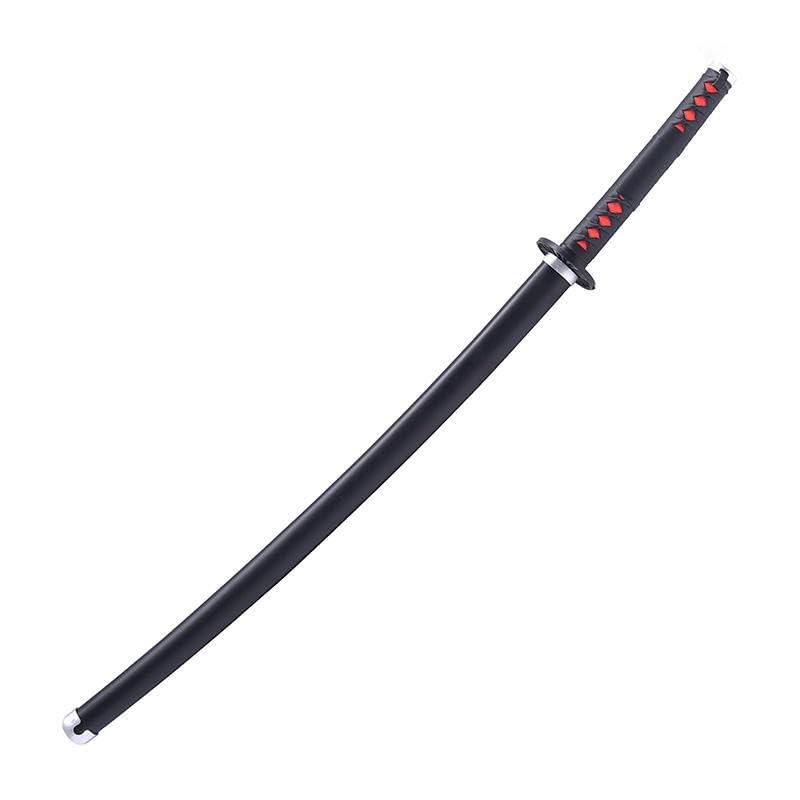 Image of Tanjiro Kamado Black Wooden Katana (100cm) | Premium Anime-Style Sword for Cosplay, Display & Training | Safe & Durable Wooden Blade