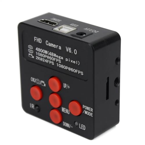 ラボ用顕微鏡アクセサリー 1080P 60FPS 2K 4800W 48MP HDMI USB産業用電子デジタルビデオ顕微鏡カメラ拡大鏡電話PCB修理用