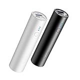 SIXTHGU Mini Portable Charger, 2-Pack Power Bank (PowerNano 5K) 5000mAh Battery Pack with Flashlight