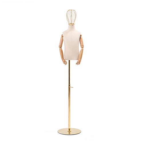 Maniquí de busto para niños de 4 años con base de metal modelo C ZRY