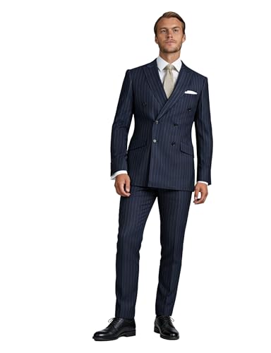 Blazer croisé homme rayé veste de costume de mariage chic et habillée