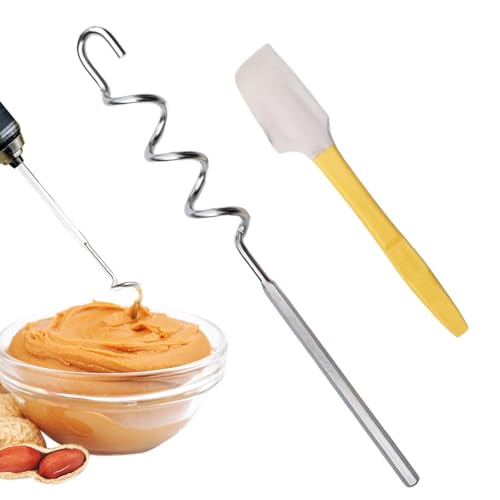 Herramienta para mezclar mermelada, fabricante de mantequilla de nueces - Batidoras manuales con espátula de tarro de silicona | Gadgets para mezclar caseros, herramienta multifuncional para mezclar
