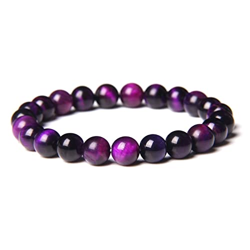 Bracelet perles pierre naturelle élastique fait main bijoux homme femme