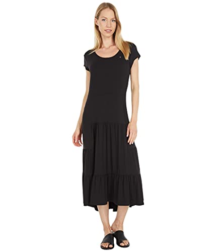 Image of Tommy Hilfiger Women's Tiered Stripe Midi Dress