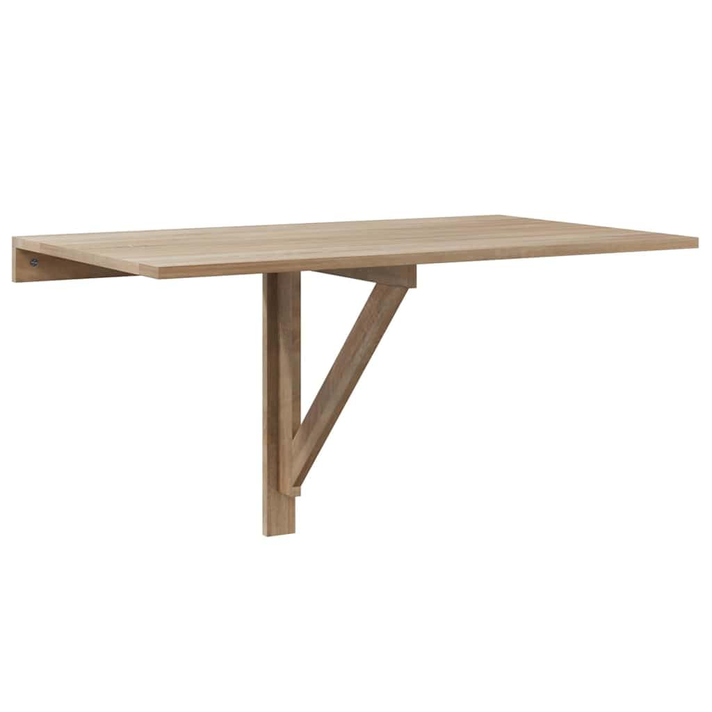 Table Murale Rabattable en chêne 100x60 cm, Pliable et escamotable, Meuble Compact pour Cuisine, Bureau, Balcon, terrasse, idéal pour et Usage intérieur extérieur
