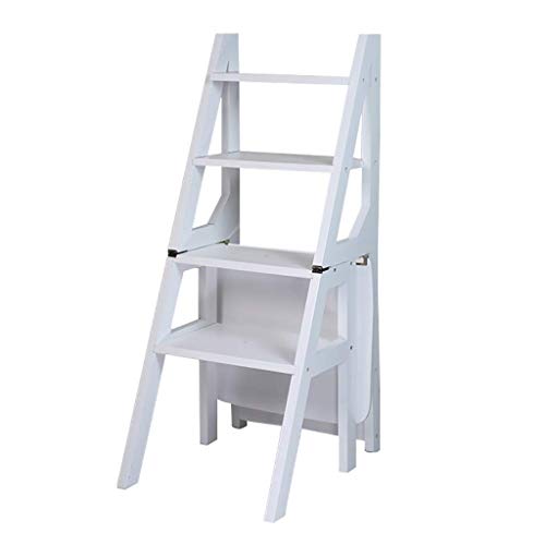 Solution de rangement blanche 4 marches pour buanderie étroite - 2