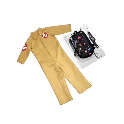 Costume Ghostbuster avec Pack de Protons pour Cosplay d'Halloween
