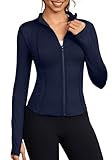Bosmeer Women's Lightweight Athletic Jackets Slim Fit Workout Jacket Full Zip Running Gym Yoga Sports Tops...