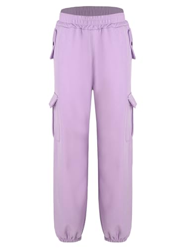 JEATHA Boys Girls Warm Fleece Sweatpants Elastic Waist Cargo Pants Pull On Trousers Winter Outdoor Snow Ski Wear2