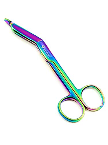 Lister Bandage Scissors 4.5 inch Multi Rainbow Titanium Color Surgical Instruments CYNAMED