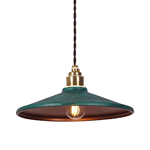 Lustre suspendu réglable en hauteur en métal vieilli industriel pour un éclairage ciblé