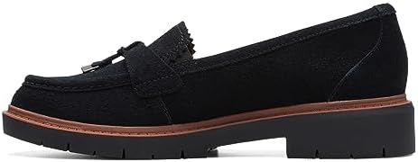 Clarks Women's Westlynn Bella Loafer, Black Suede, 9 | Image 4