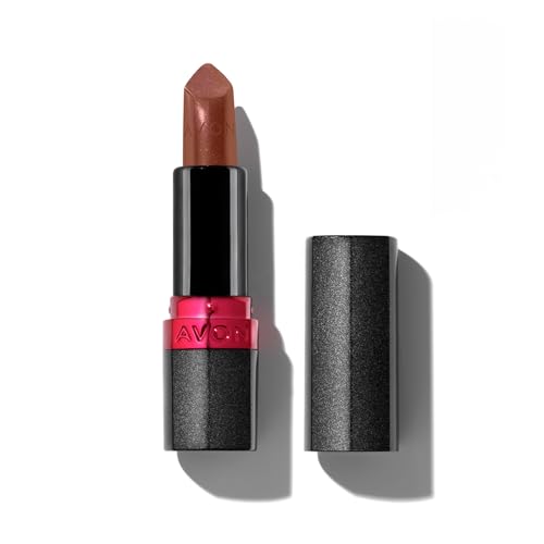 AVON Barra de Labios Ultra Shimmer Tono Bronze Glow - Cremosa con Pigmentos Perlados Reflectantes de la Luz - Vitamina E, Aceite de Aguacate y Aceite de Sésamo - SPF 15 - Color Marrón Bronce
