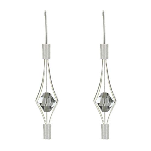 Boucles d'oreilles lanterne en argent 925 et cristal pour le quotidien - 2