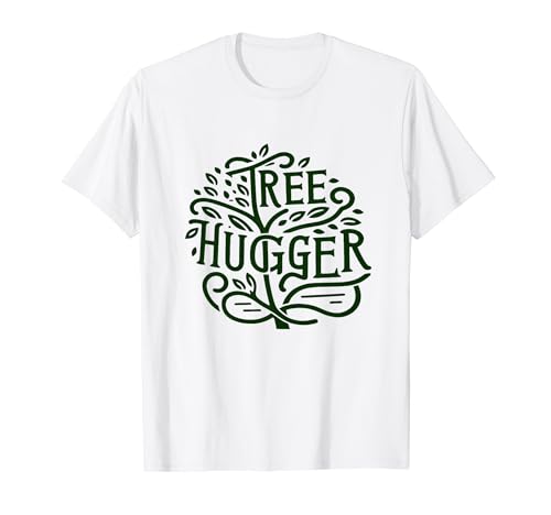 Tree Hugger Retro Vintage Amante Amante Amante De La Camiseta