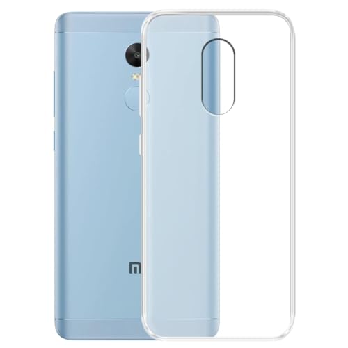 Image of COVERBLACK Rubber Silicone Back Cover for Redmi Note 4X - Transparent