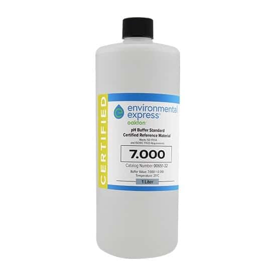 Cole-Parmer pH 7 buffer solution, 1 L bottle, NIST-traceable reference material