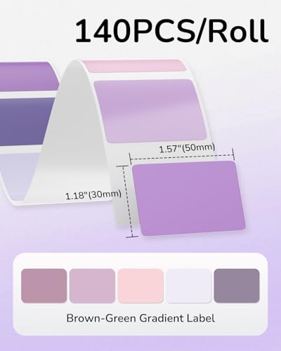 Image of Phomemo M110 Labels - 1.57 inch x 1.18 inch Thermal Self-Adhesive 5 Stickers for M110 /M100 /M220 /M250 Label Printers, 40x30mm Thermal Label Paper for Candle, Baking, Logo, Gift,230pcs /Roll