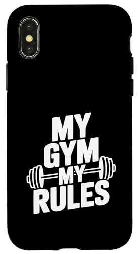 My Gym My Rules �t�B�b�g�l�X ���[�N�A�E�g ���`�x�[�V���� ���p �X�}�z�P�[�X iPhone X/XS �p