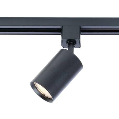 Qub Focus III 1-Phasen Strahler Decke - Schienensystemlampen - Spots - 200cm - GU10 Köpfe - Schwarz - LED Deckenspot für Lampenschienensysteme Decke