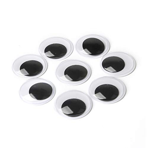 200Pcs 25Mm/1 Inch Wiggle Googly Eyes With Self-Adhesive Round Black & White Eyes For Diy Arts Craft Supplies Party Decorations #TOP1