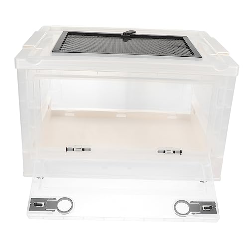 ibasenice 折りたたみ式ハムスターハウス ペットケージ 小動物用 繁殖箱 通気性 快適空間 白色 ひよこやマウスにも適応