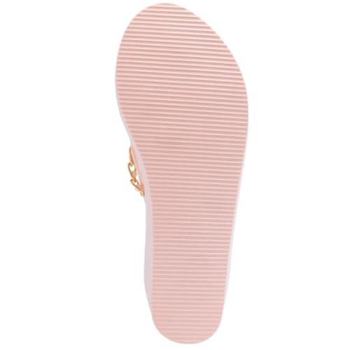 Image of Juicy Couture Women's Wedge Platform Flip Flops, Fashion Beach Sandals with Soft Footbed and Thong Style