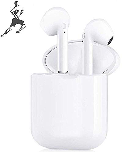 Wireless Earbuds Bluetooth 5.0 Headphones Noise Canceling Fast Charging IPX5 Waterproof Stereo Earbuds in-Ear Built-in Mic 3D Sound with Deep Bass for iPhone/Android/Samsung Earphone